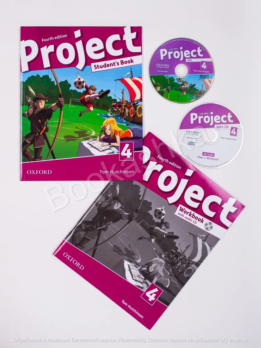 Комплект Project Level 4 Student Book + Workbook + CD DVD