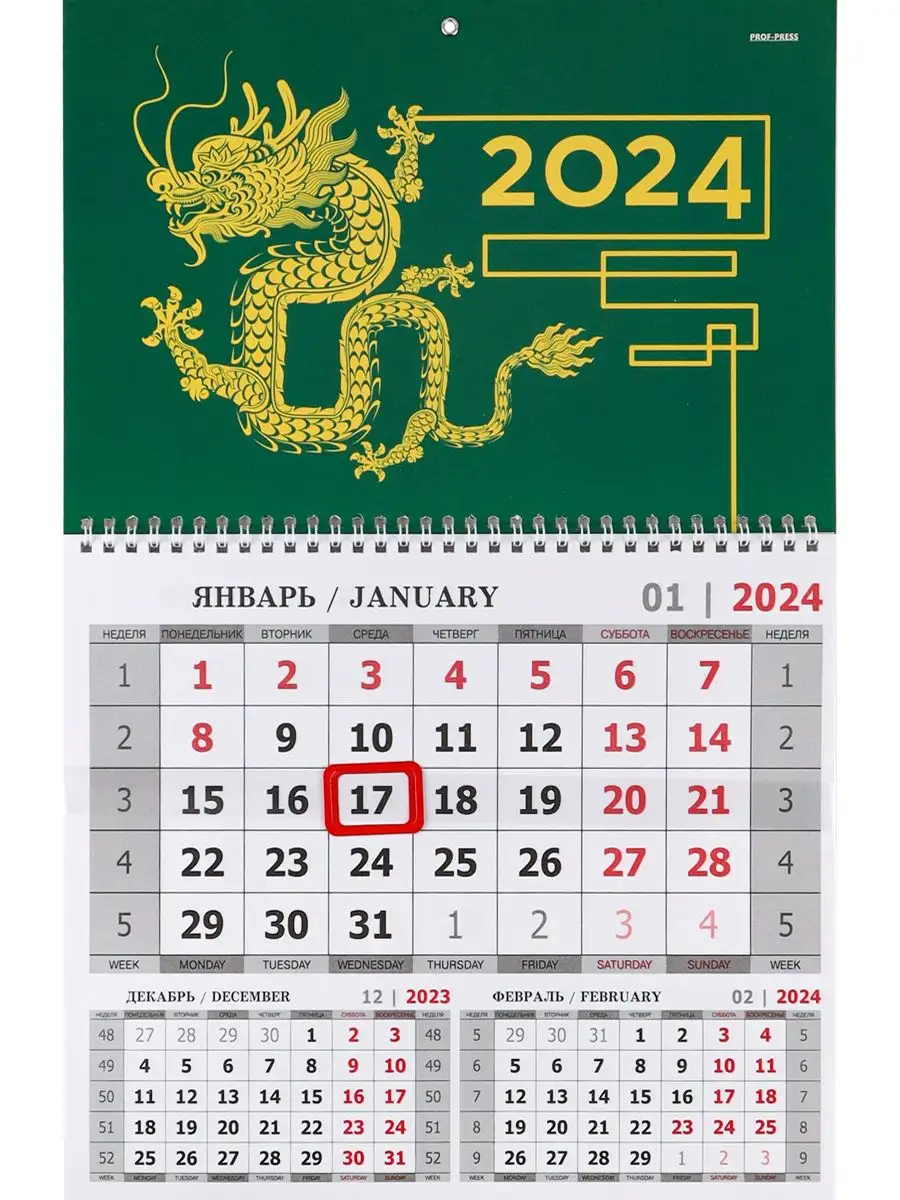 Пузырчатый календарь 2024 год XL