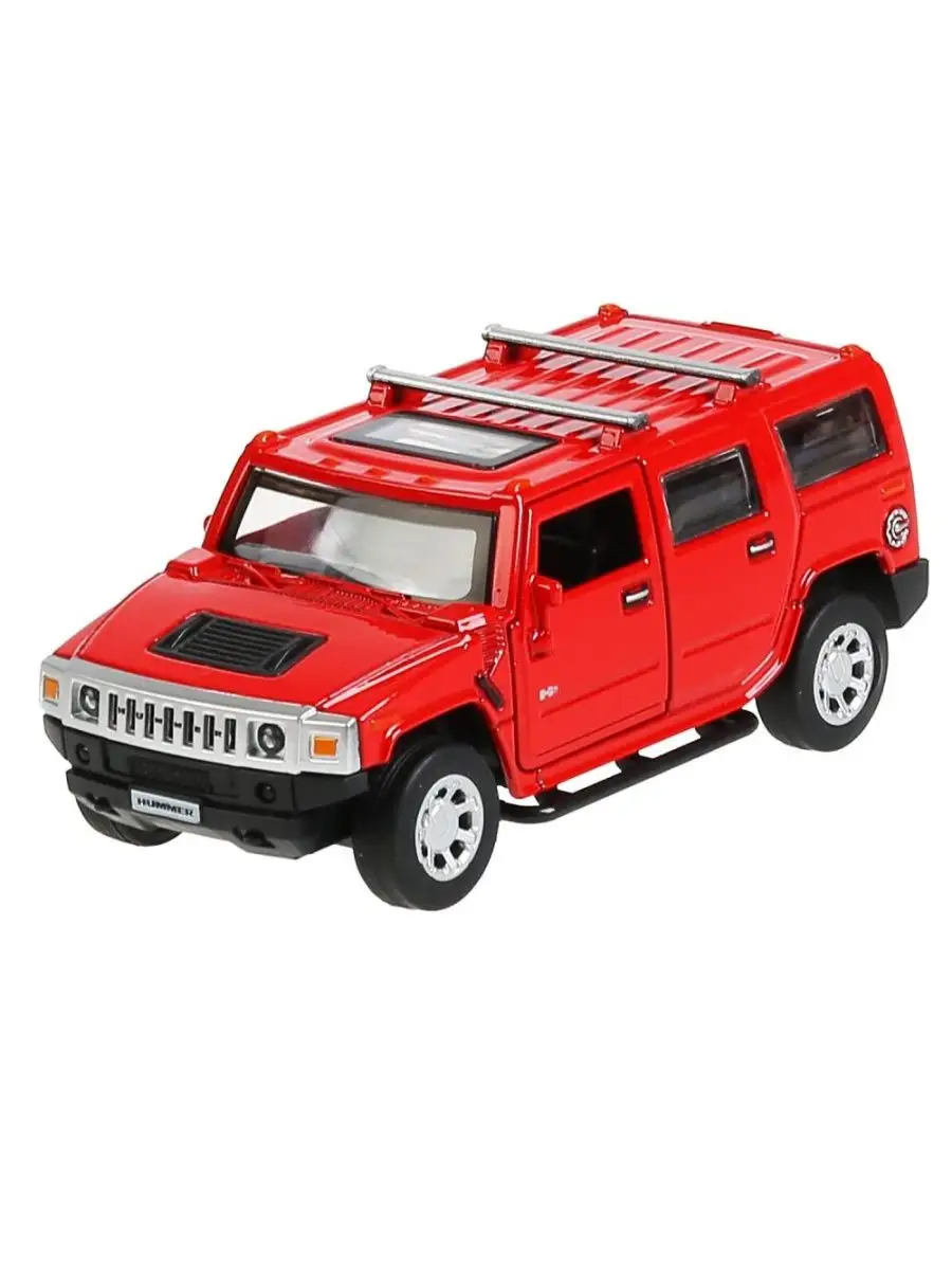 Модель машины Hummer H2, красная, инерционная HUM2-12-RD Технопарк купить  по цене 546 ₽ в интернет-магазине Wildberries | 165954457