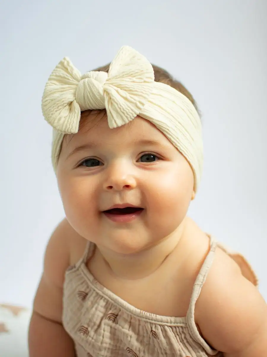 Красивые повязки на голову для новорожденных