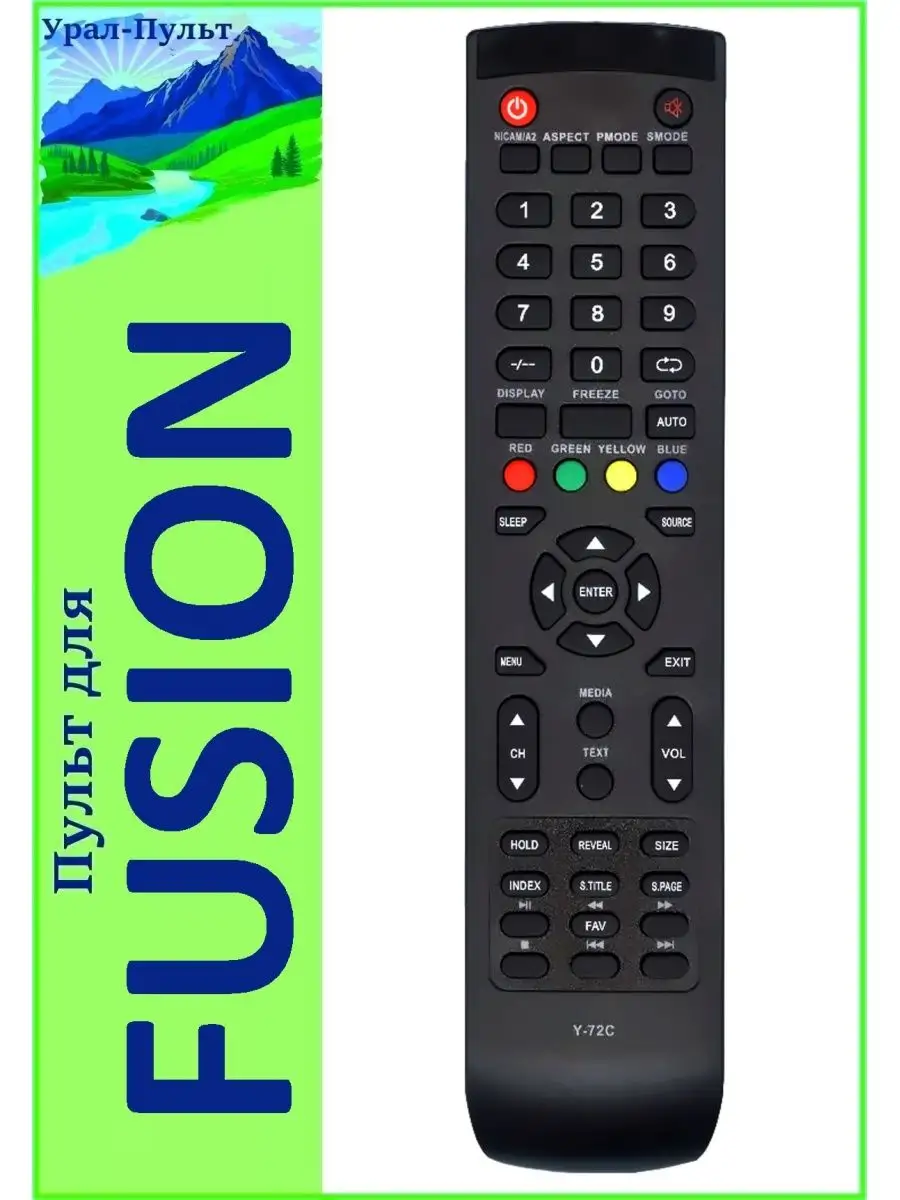 HUAYU Пульт для Fusion FLTV-19L31B (Y-72C), FLTV-22L31B