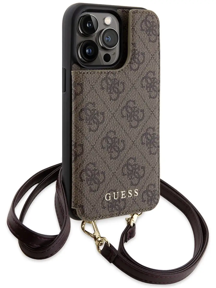 GUESS Чехол на iPhone 14 Pro Max с картхолдером Crossbody