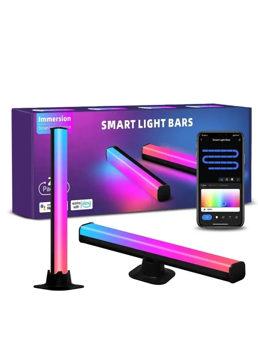 Nezz RGB LED светодиодные панели 12V, 2 шт, Wi-Fi контроль