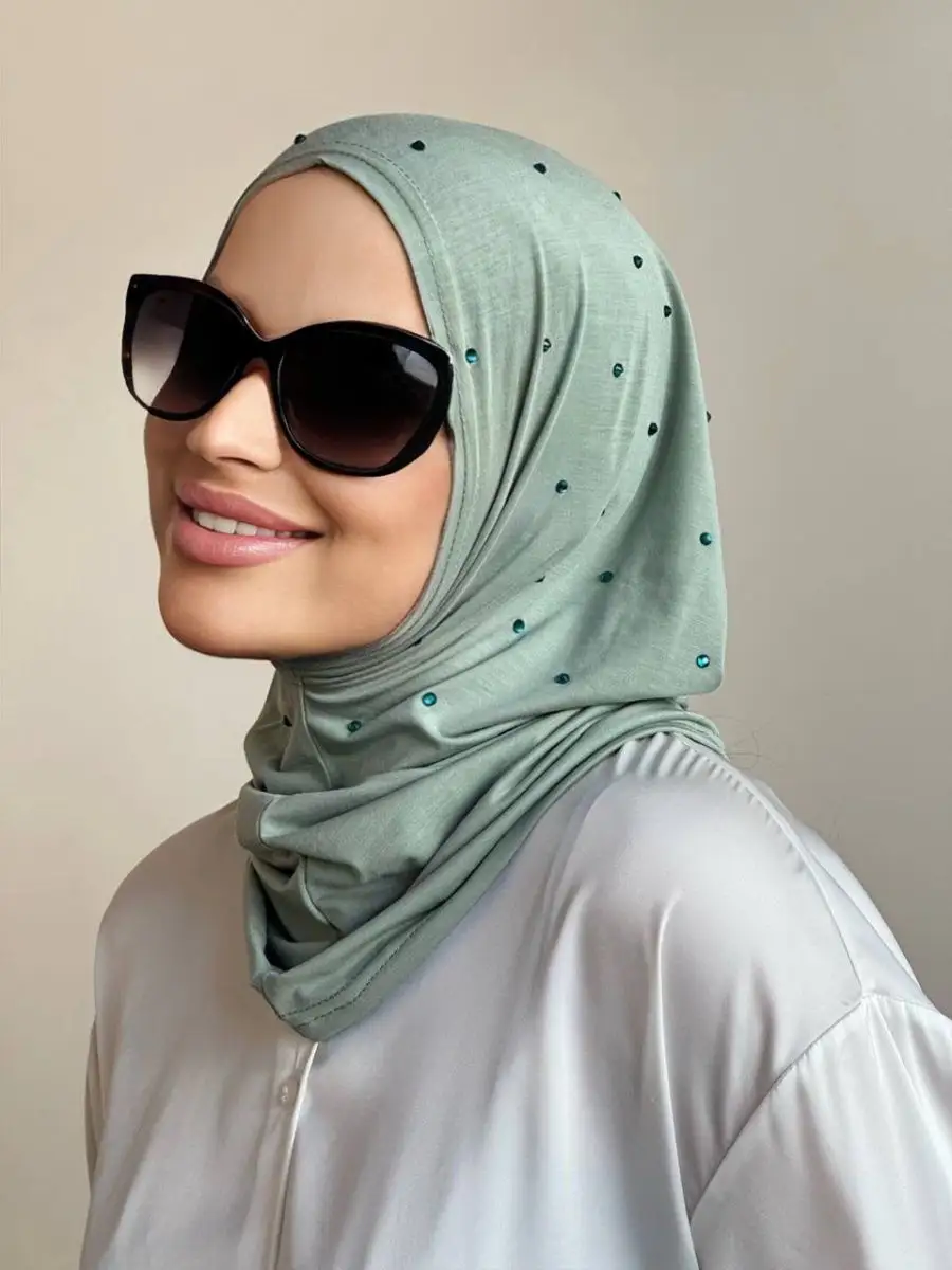 Umma_sofiya Балаклава со стразами хиджаб готовый химар