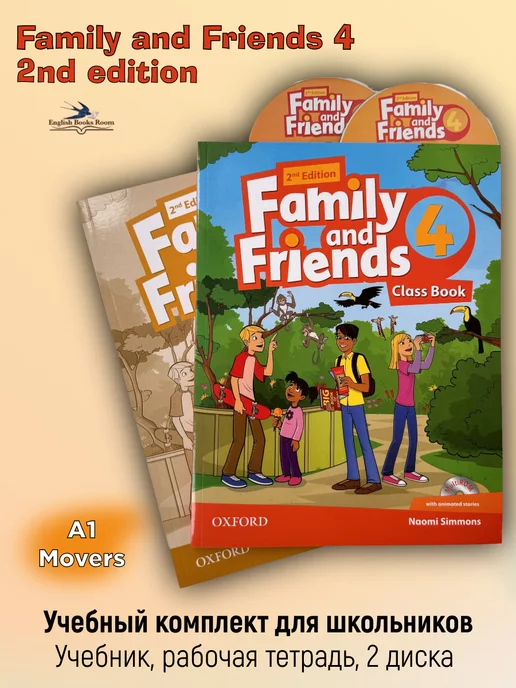 Oxford University Press Family and Friends 4. Class Book+Workbook+2 CD