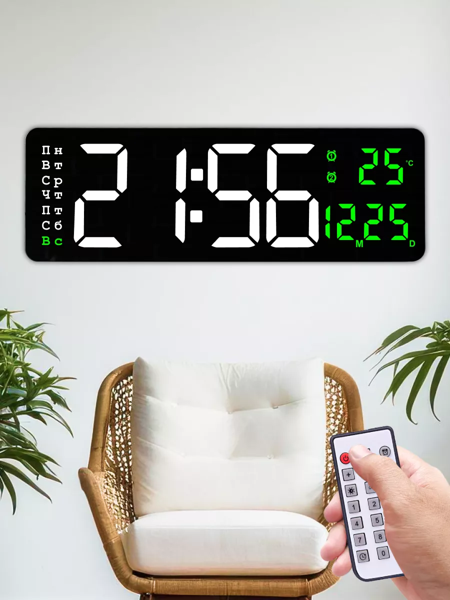 Часы настенные электронные декор для дома Clock Decor купить по цене 297  800 сум в интернет-магазине Wildberries в Узбекистане | 168058225