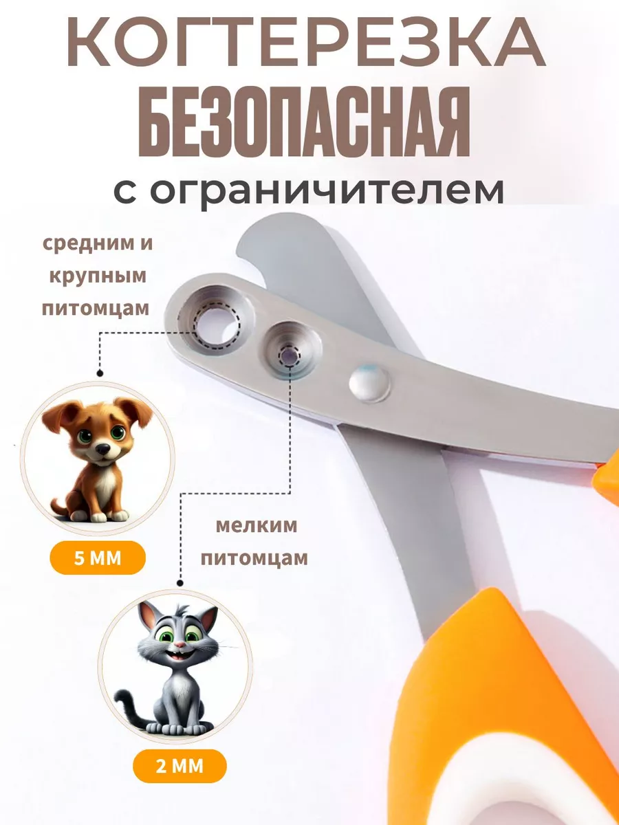 Petss Shop Когтерезка для кошек и собак с ограничителем