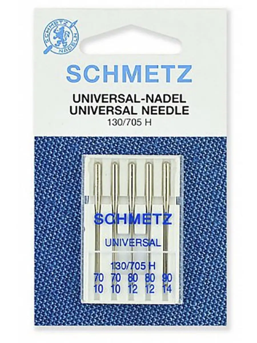 Schmetz Универсальные иглы Schmetz № 70(2),80(2),90, 5 шт.