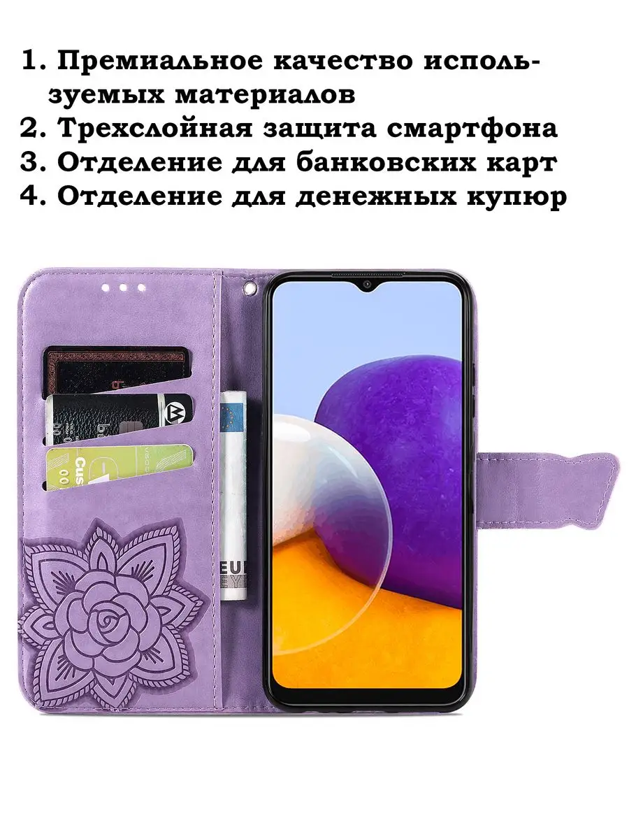 KiRu Чехол-книжка Xiaomi Redmi 12 Сяоми Редми 12