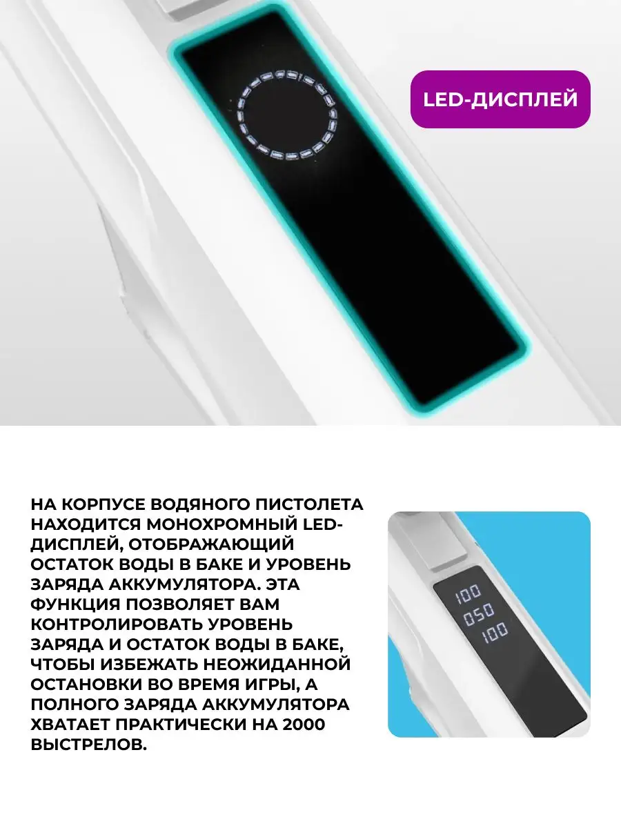 Импульсный Водный пистолет детский Водяное ружье Xiaomi купить по цене  324,07 р. в интернет-магазине Wildberries в Беларуси | 169274745