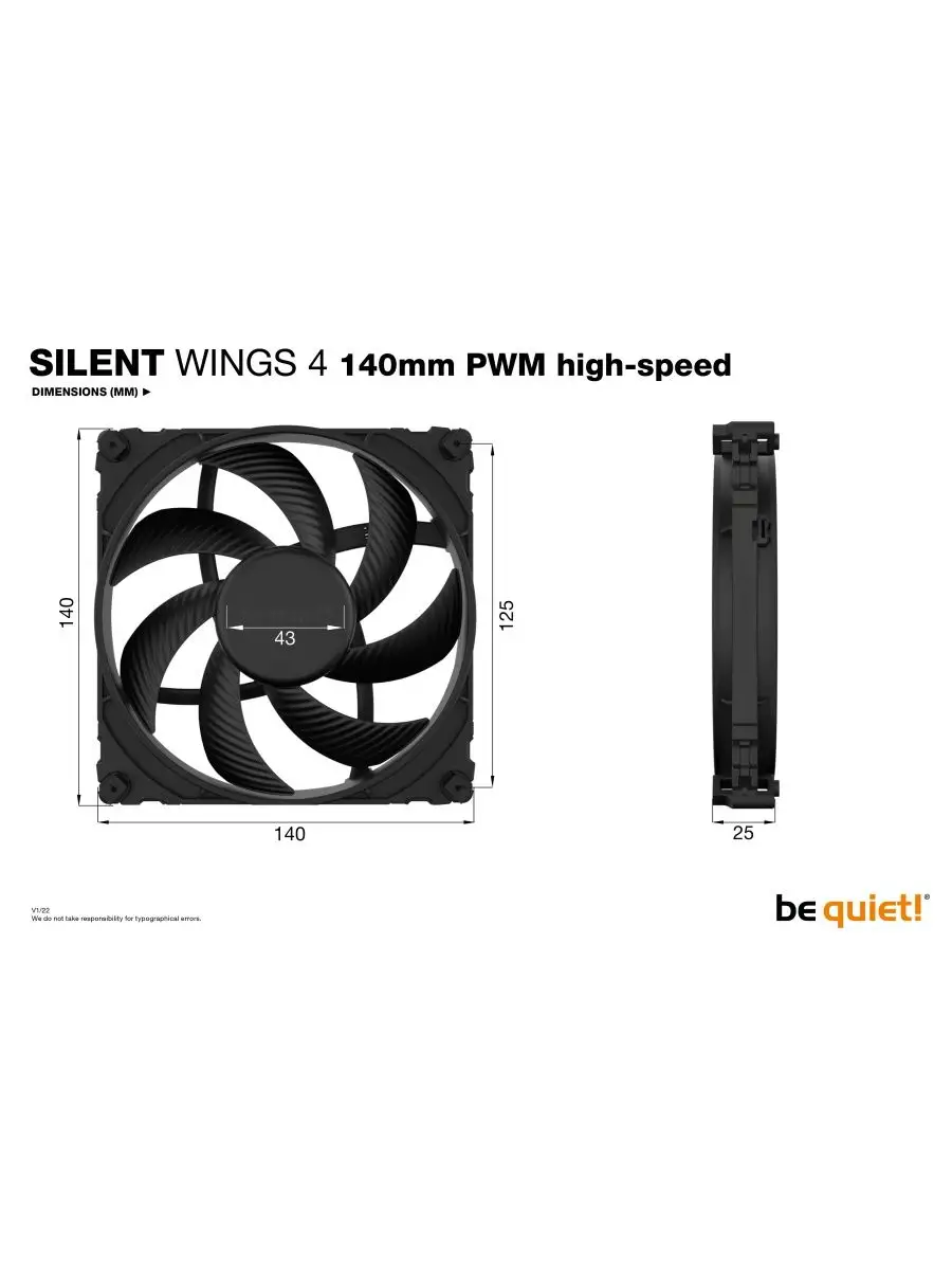 Silent Wings Pro 4 120mm Купить