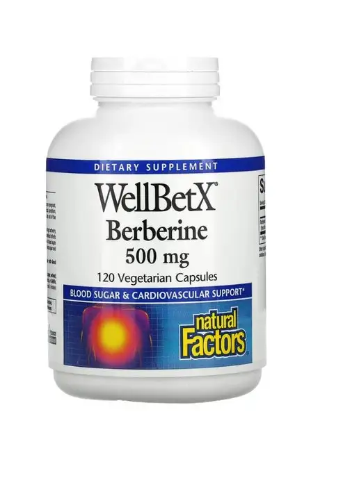 Natural Factors WellBetX берберин berberine 500 мг