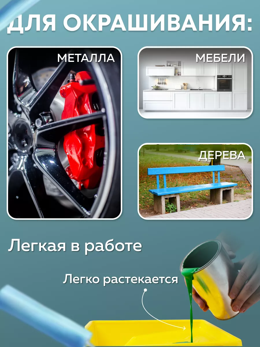 Краска по металлу и дереву эмаль акриловая без запаха 0,9 кг Престиж купить  по цене 817 ₽ в интернет-магазине Wildberries | 169705055