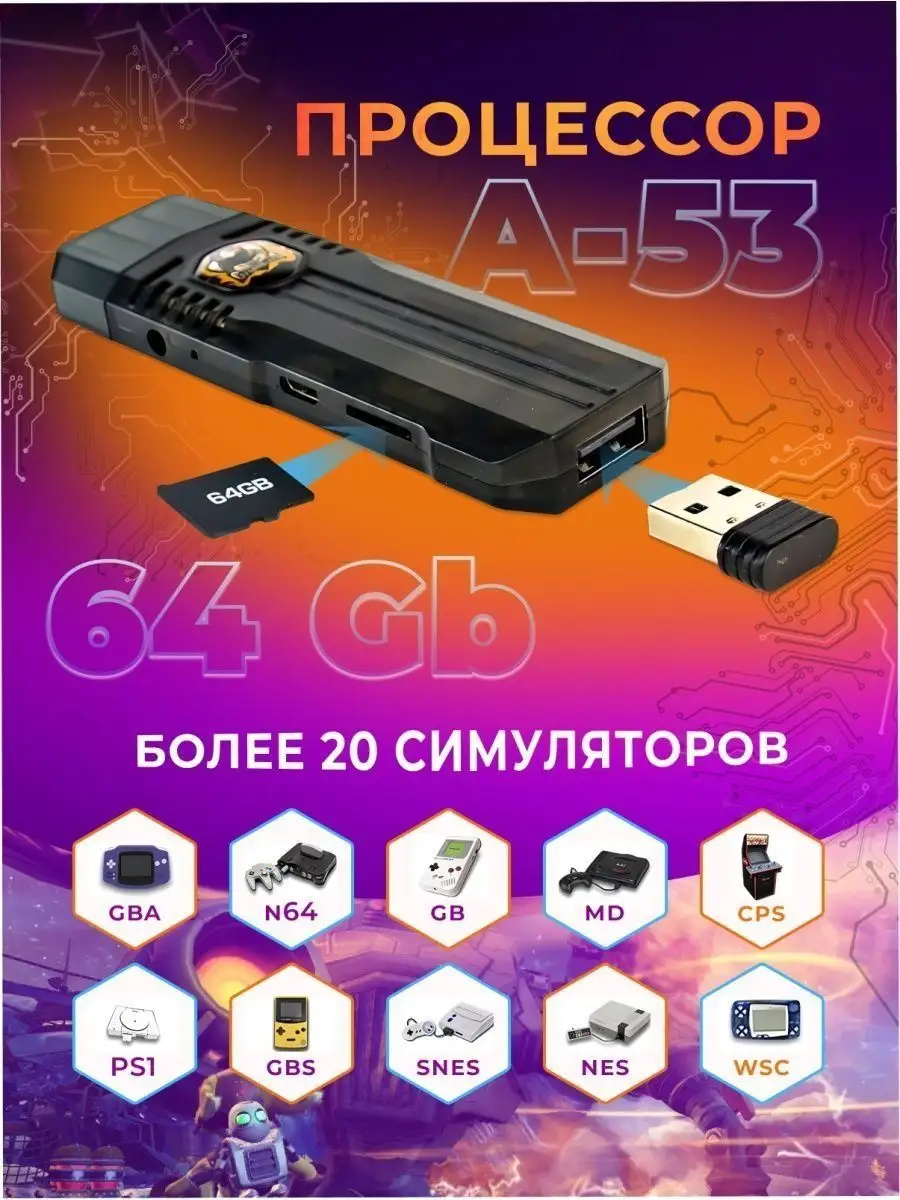 Microsoft Игровая приставка 2 в 1 Game Stick Box и Android TV