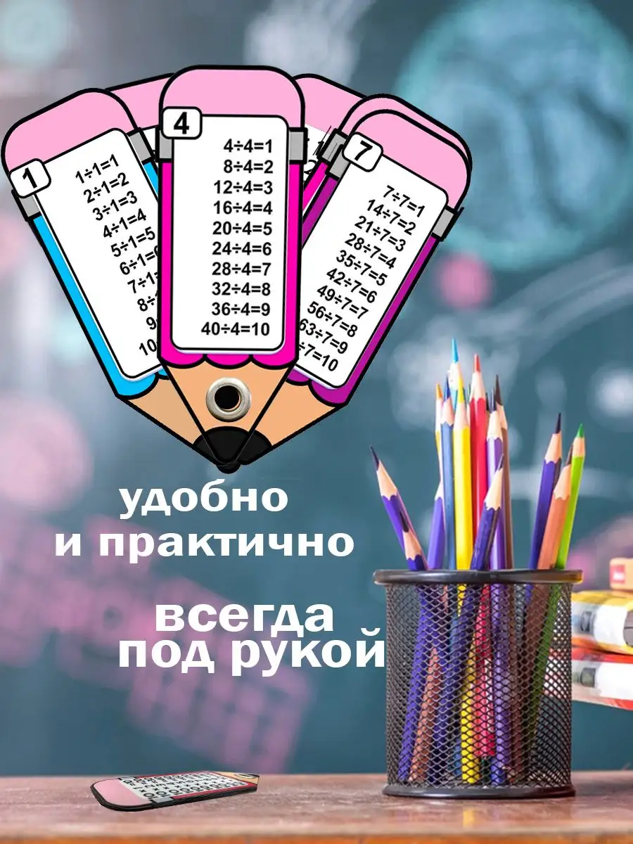 Таблица деления карманный вариант Креативный Сувенир купить по цене 14,72  р. в интернет-магазине Wildberries в Беларуси | 170235737