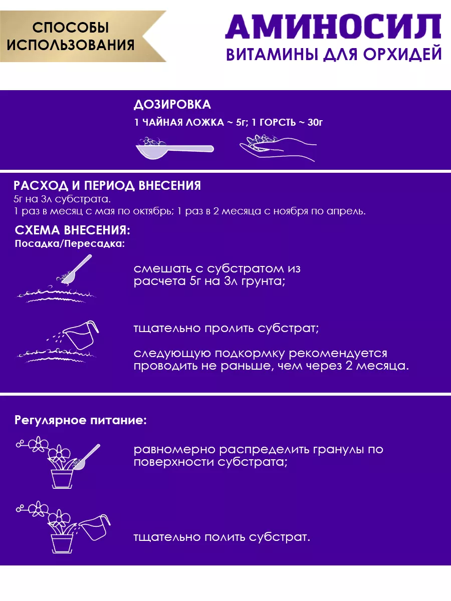 Аминосил Для Орхидей Купить В Спб