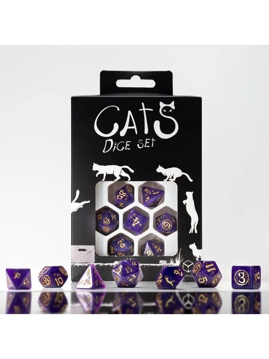 Q-workshop Набор кубиков CATS Dice Set Purrito