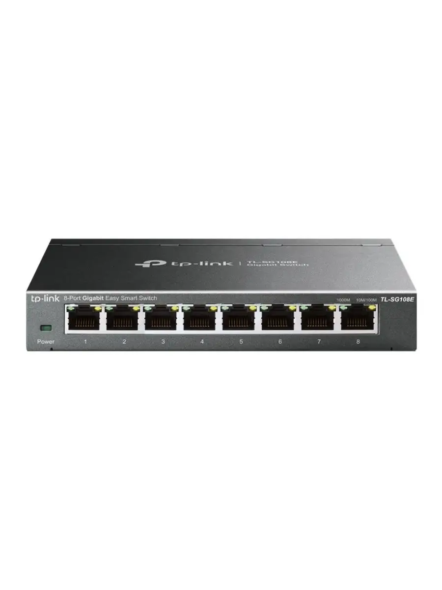 Коммутатор 8 портов 10 100 1000 TL-SG108E TP-Link купить по цене 3 650 ₽ в  интернет-магазине Wildberries | 171122628