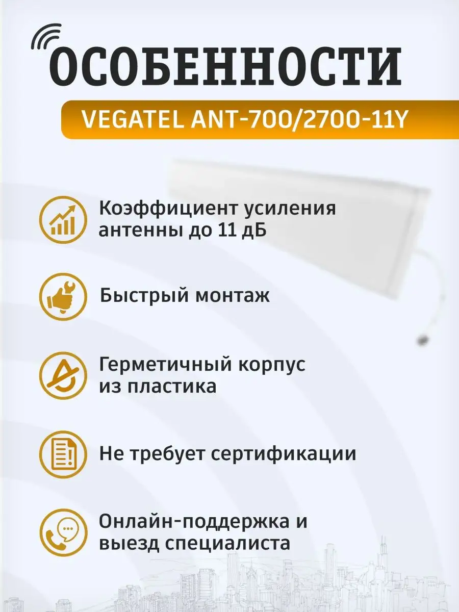 Антенна 4G для усилителя сотовой связи и интернета