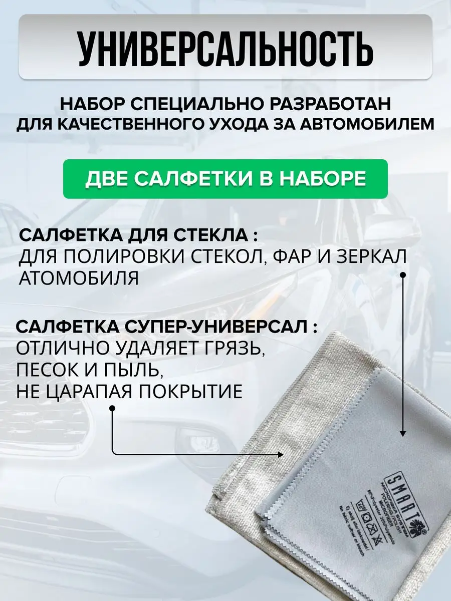 Smart Microfiber System Тряпки для машины