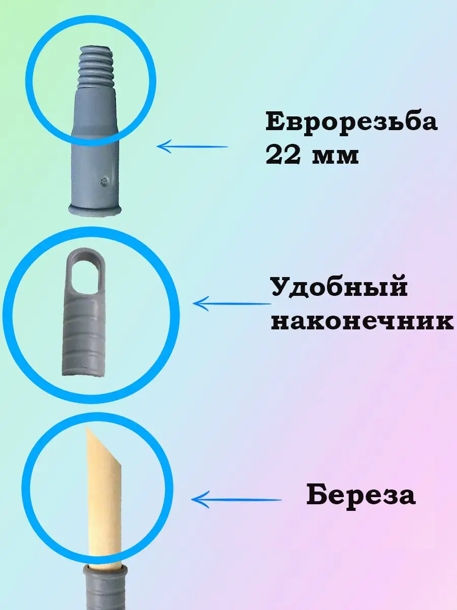 Уют и порядок Черенок палка для насадок.