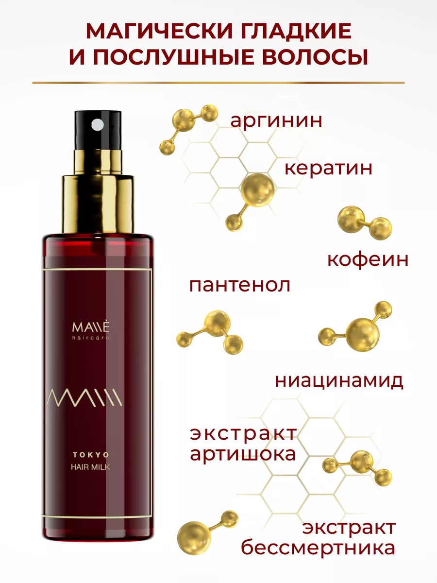 Спрей крем для волос термозащитный с кератином MALLE HAIR купить по цене  644 ₽ в интернет-магазине Wildberries | 172312061