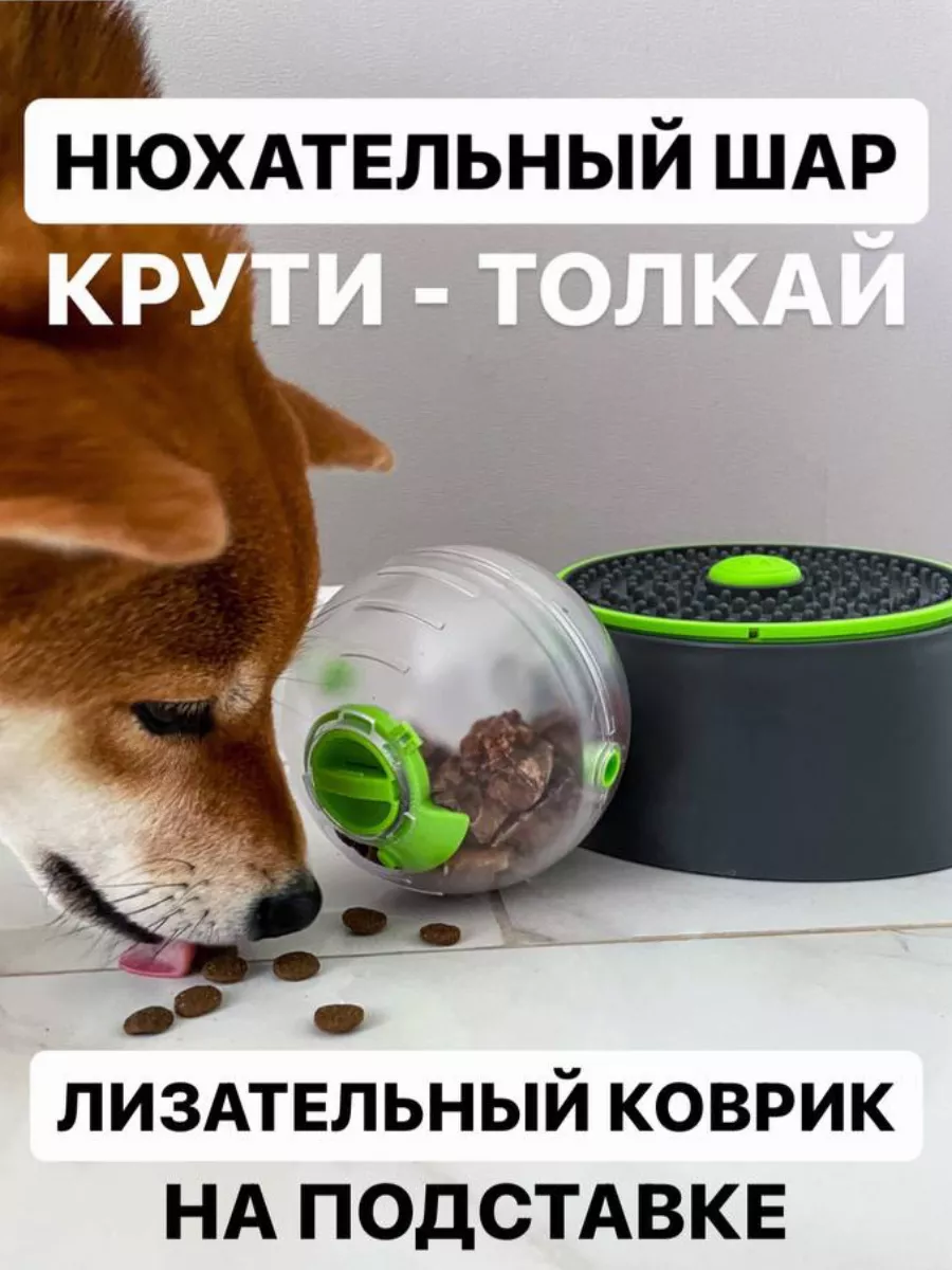 Развивающая игрушка для собак нюхательный интерактивный шар Woof_meow  купить по цене 68,44 р. в интернет-магазине Wildberries в Беларуси |  172422449