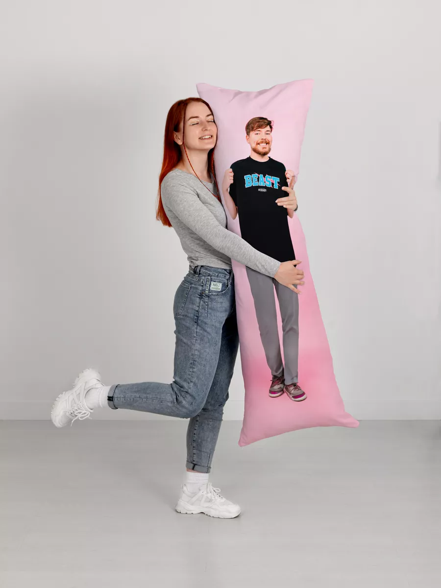 Дакимакура подушка Mr Beast Мистер Бист mrbeast 150х50 DAKI DAKI купить по  цене 2 023 ₽ в интернет-магазине Wildberries | 172470064