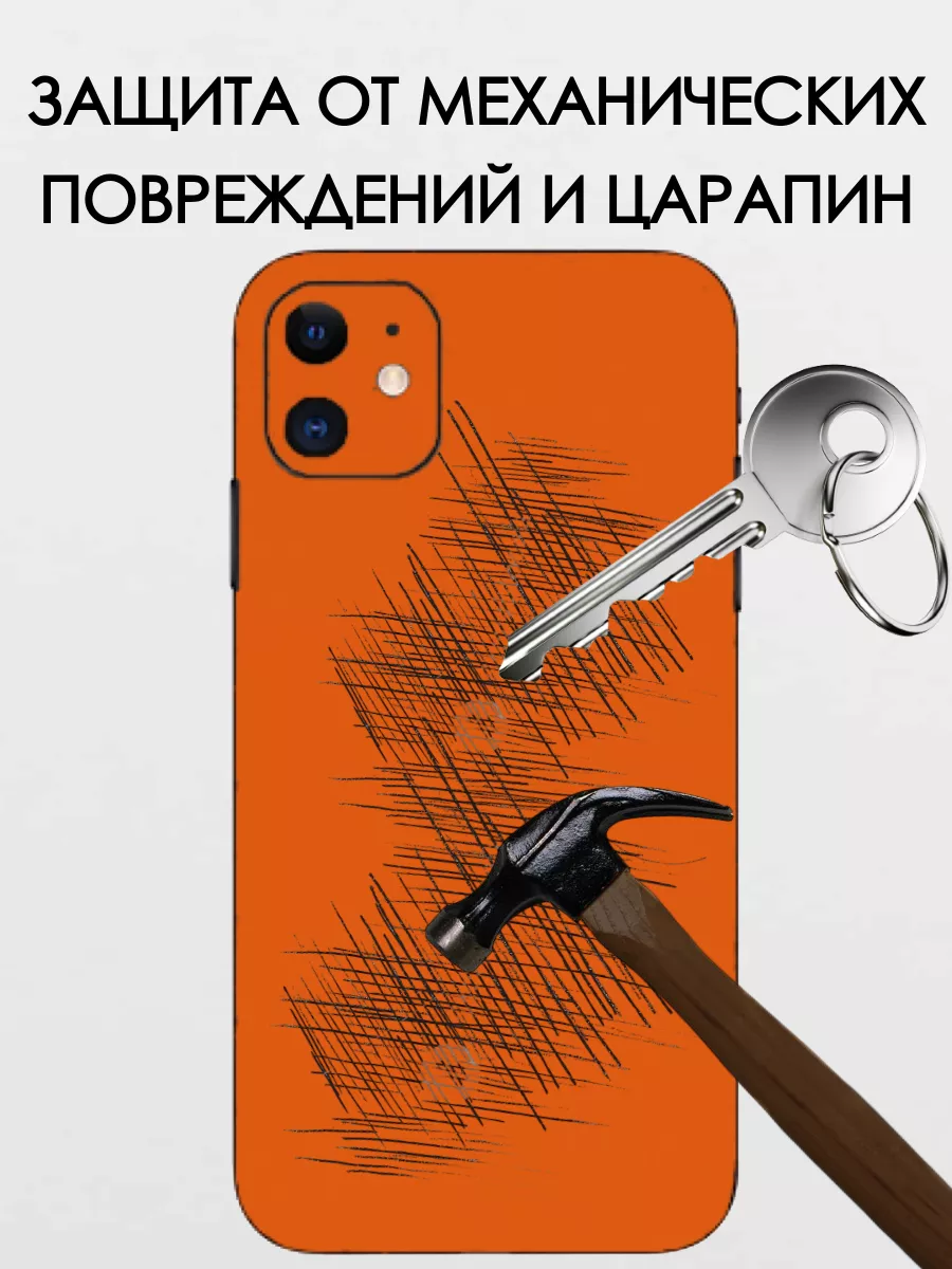 POLIKDia Цветная текстурная пленка на крышку iPhone 6, 6S