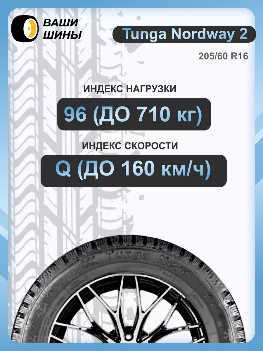 205 60 R16 Nordway 2 (шип.)