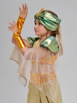 Восточный костюм Шахерезады в сапфировом для девочки
