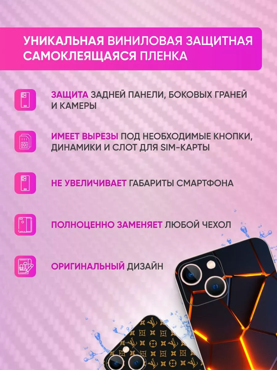 Автомобильная пленка скин на телефон iPhone 6 BOSSKIN купить по цене 996 ₽  в интернет-магазине Wildberries | 174348272