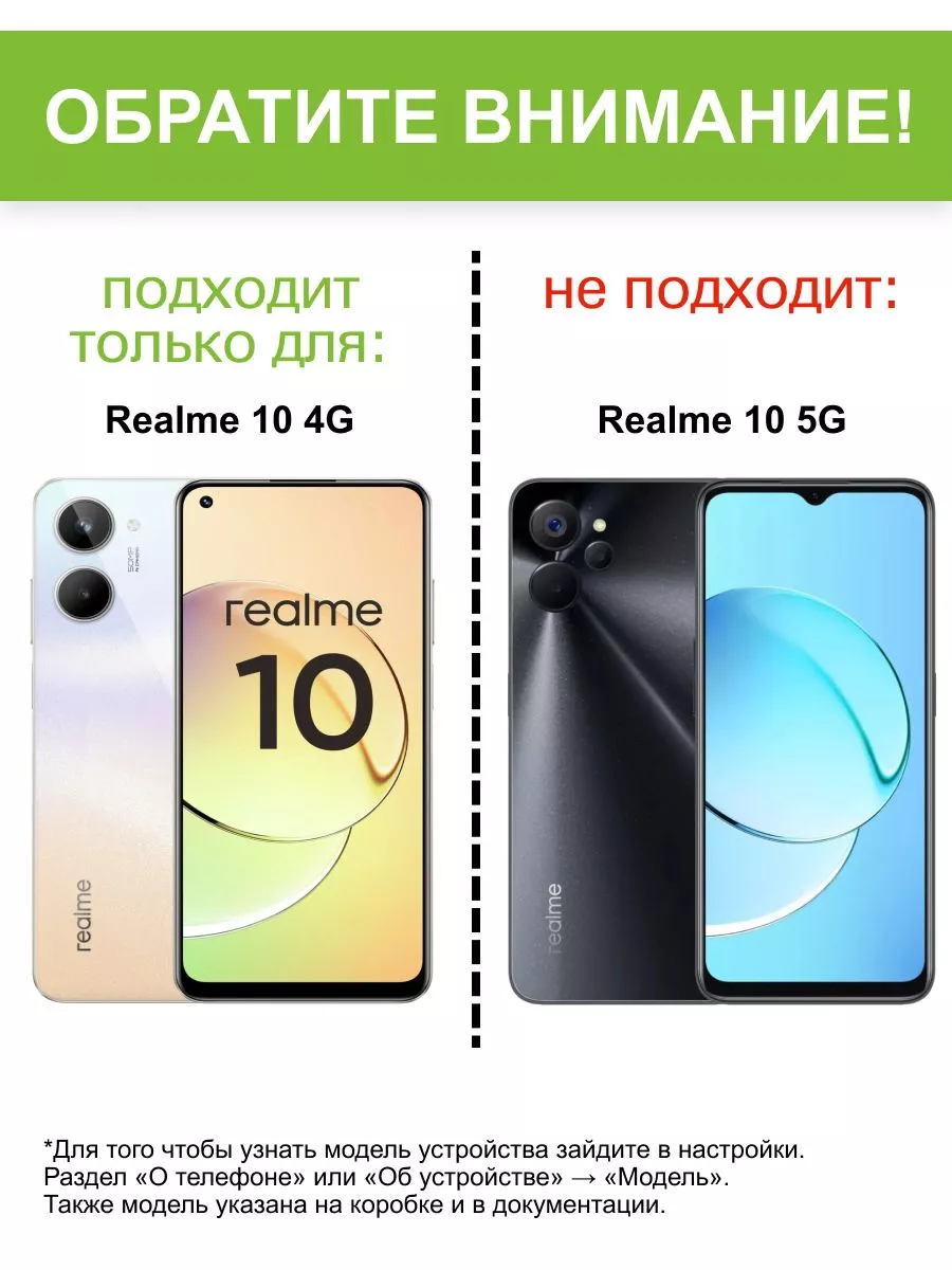 Realme Чехол для Realme 10 4G, серия Clear