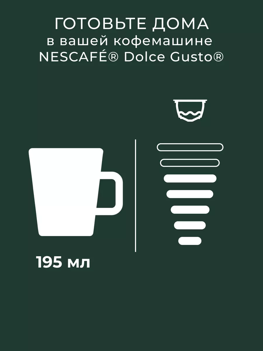 Кофе в капсулах Dolce Gusto Caps Caffe Latte, 3уп, 12 шт Starbucks купить  по цене 2 048 ₽ в интернет-магазине Wildberries | 174691565