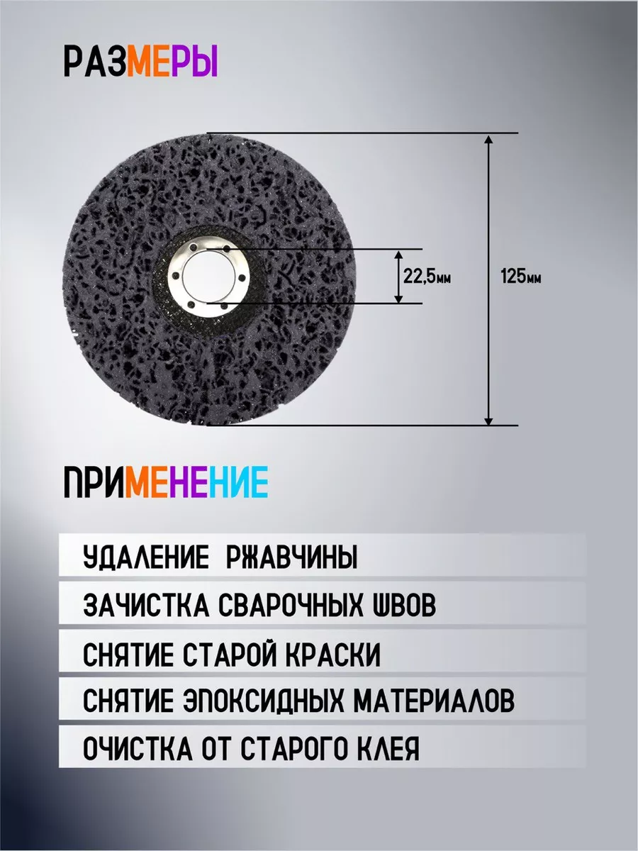 Диск коралловый зачистной, круг шлифовальный для УШМ, 125 мм BLESSNIKA  купить по цене 190 500 сум в интернет-магазине Wildberries в Узбекистане |  174692935