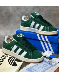 Green adidas clearance campus