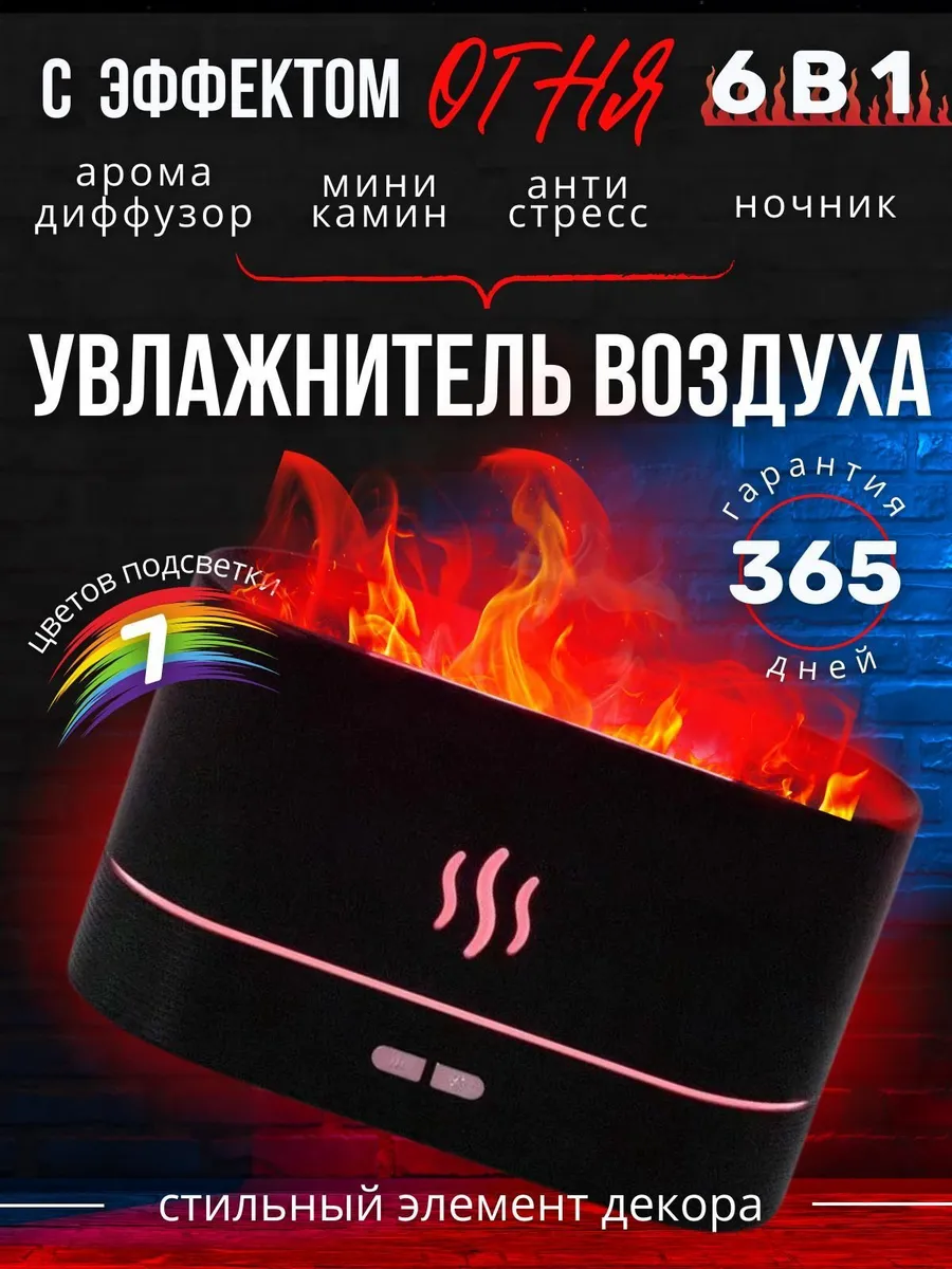 Увлажнитель воздуха для дома аромадиффузор WiseHome купить по цене 786 ₽ в  интернет-магазине Wildberries | 174808327