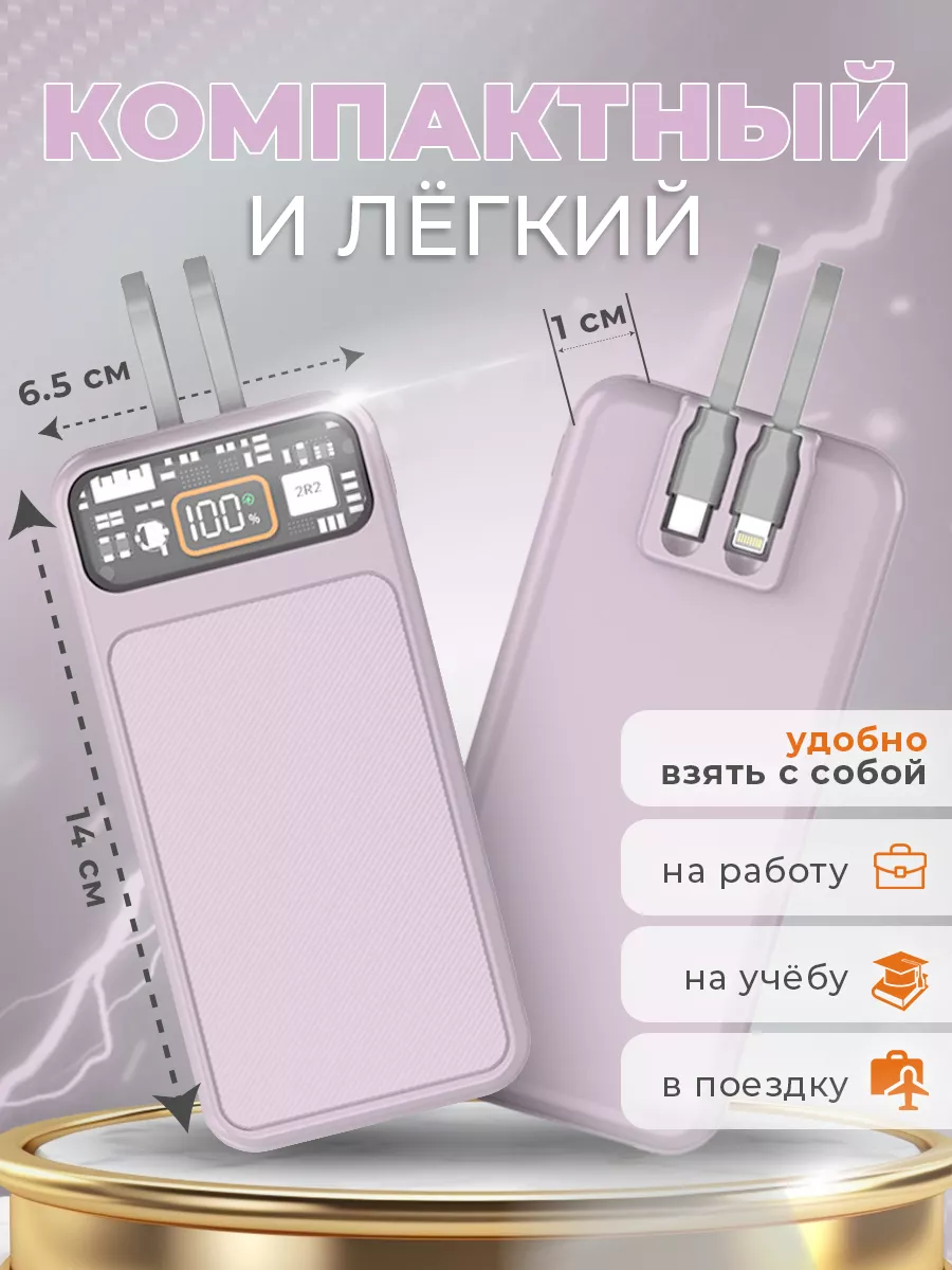 Повербанк 20000 power bank для айфона андроид компактный BESTacces. купить  по цене 1 079 ₽ в интернет-магазине Wildberries | 175009012