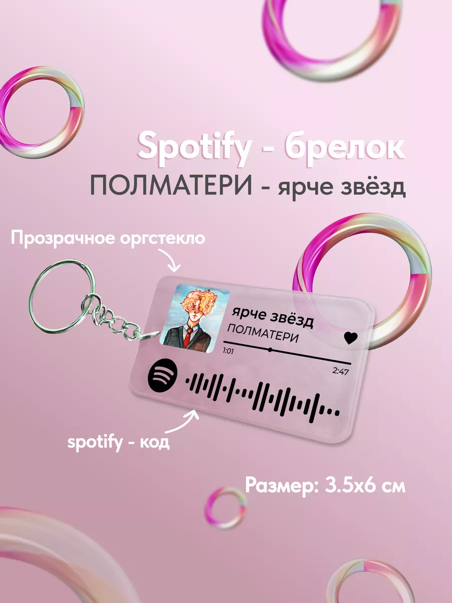 Spotify брелок для ключей полматери ярче звезд Spotify-poster.nam купить по  цене 155 ₽ в интернет-магазине Wildberries | 175050375