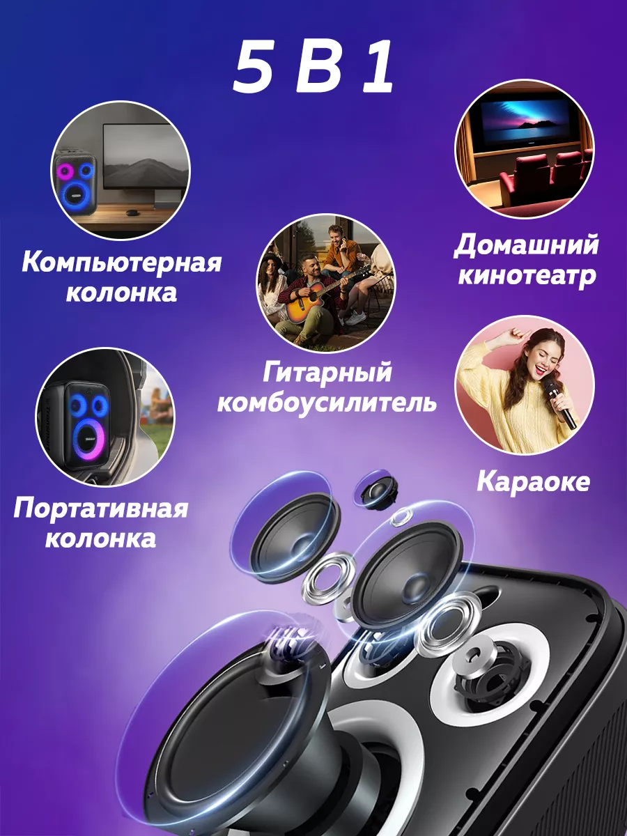 Колонка беспроводная Halo 200 Dual Mics TRONSMART купить по цене 0 р. в  интернет-магазине Wildberries в Беларуси | 175074247