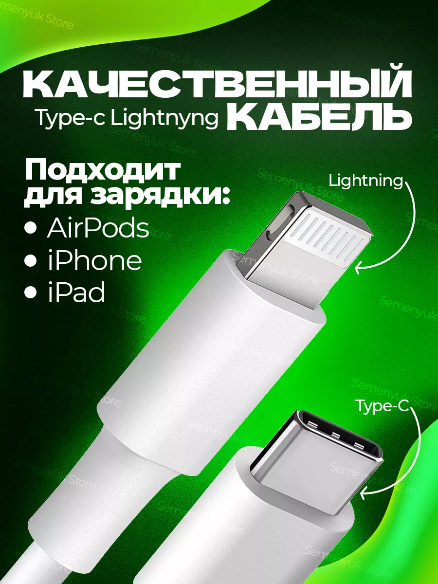 Semenyuk Store Быстрая зарядка для iPhone 20 W