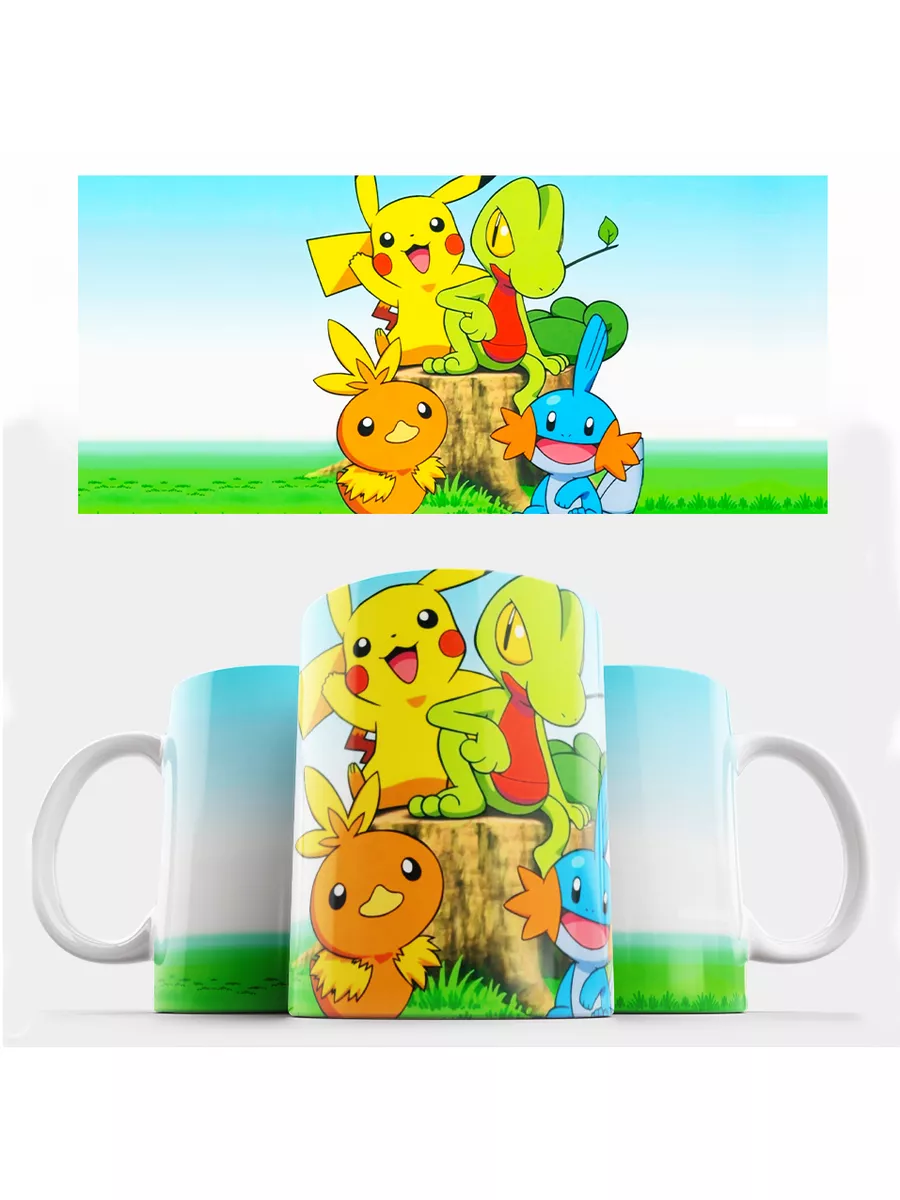 Cupsberi Кружка Аниме Покемон, Пикачу, Pikachu, 330 мл