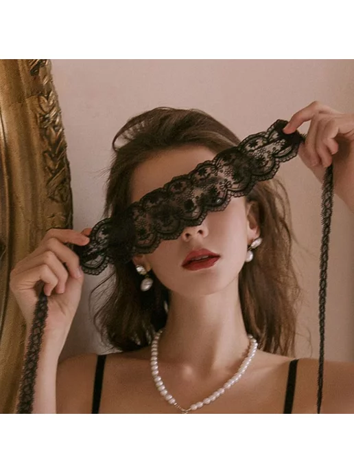 Повязка на глаза и наручники Art of Sex Blindfold and Handcuffs Aria