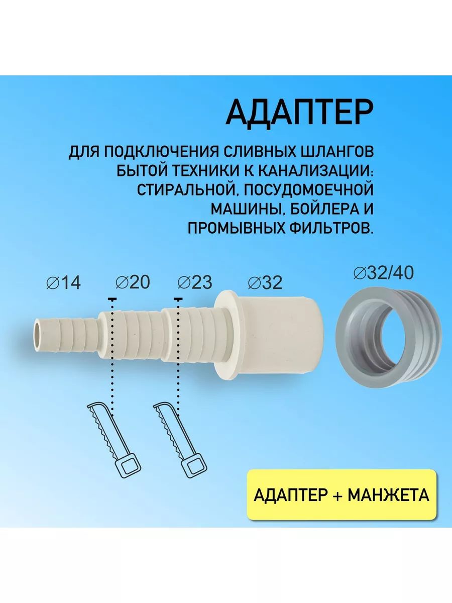 Подключение стиральной и посудомоечной машины к канализации Spitzconnect  купить по цене 10,87 р. в интернет-магазине Wildberries в Беларуси |  176305900