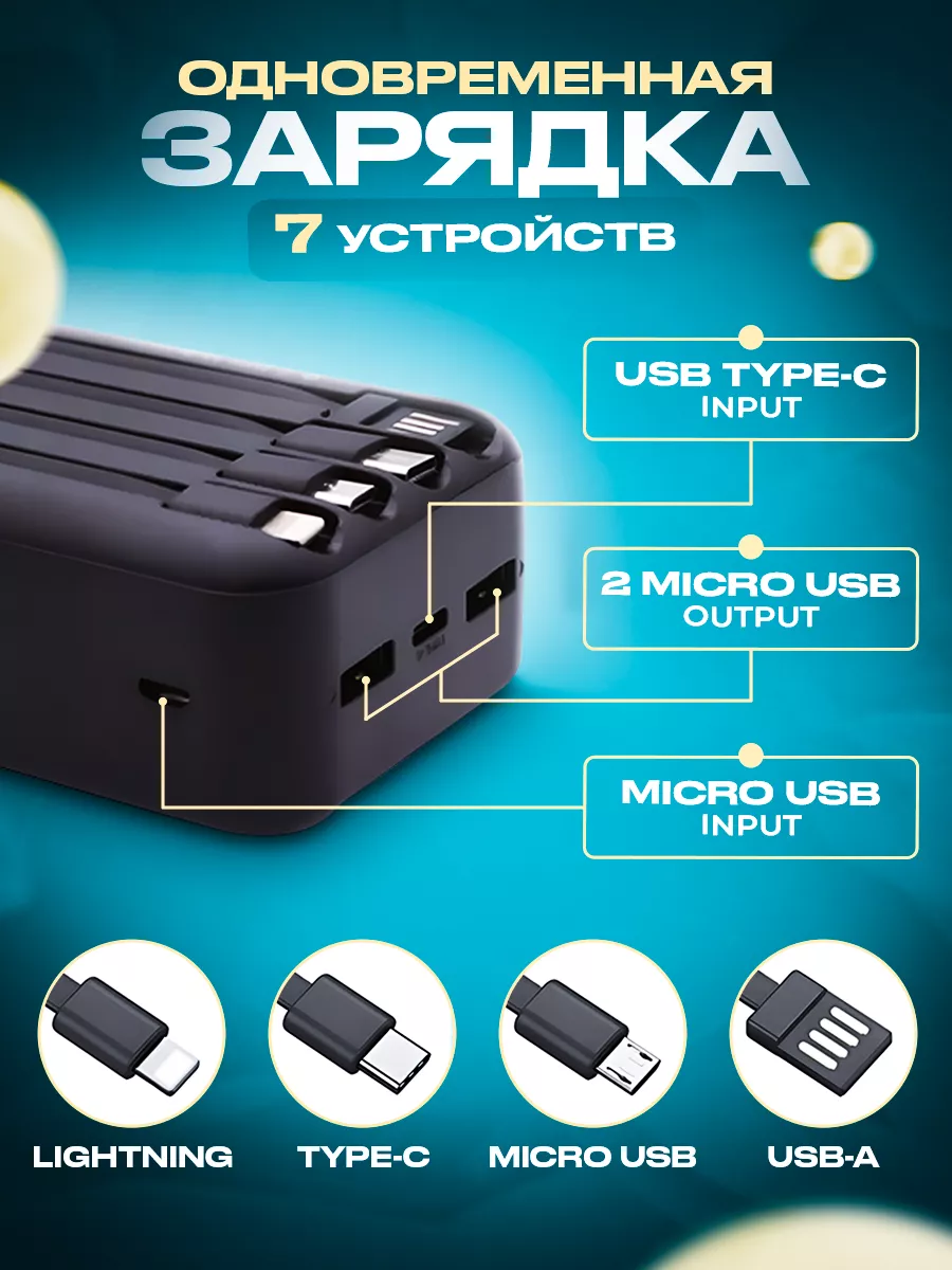 Повербанк power bank внешний аккумулятор для телефона Семейные покупки  купить по цене 0 р. в интернет-магазине Wildberries в Беларуси | 176386660