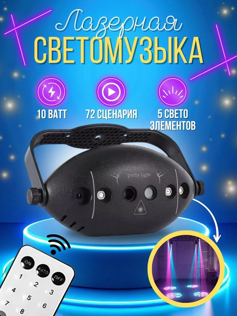 Светомузыка для дискотеки Be Happy купить по цене 2 916 ₽ в  интернет-магазине Wildberries | 176595821