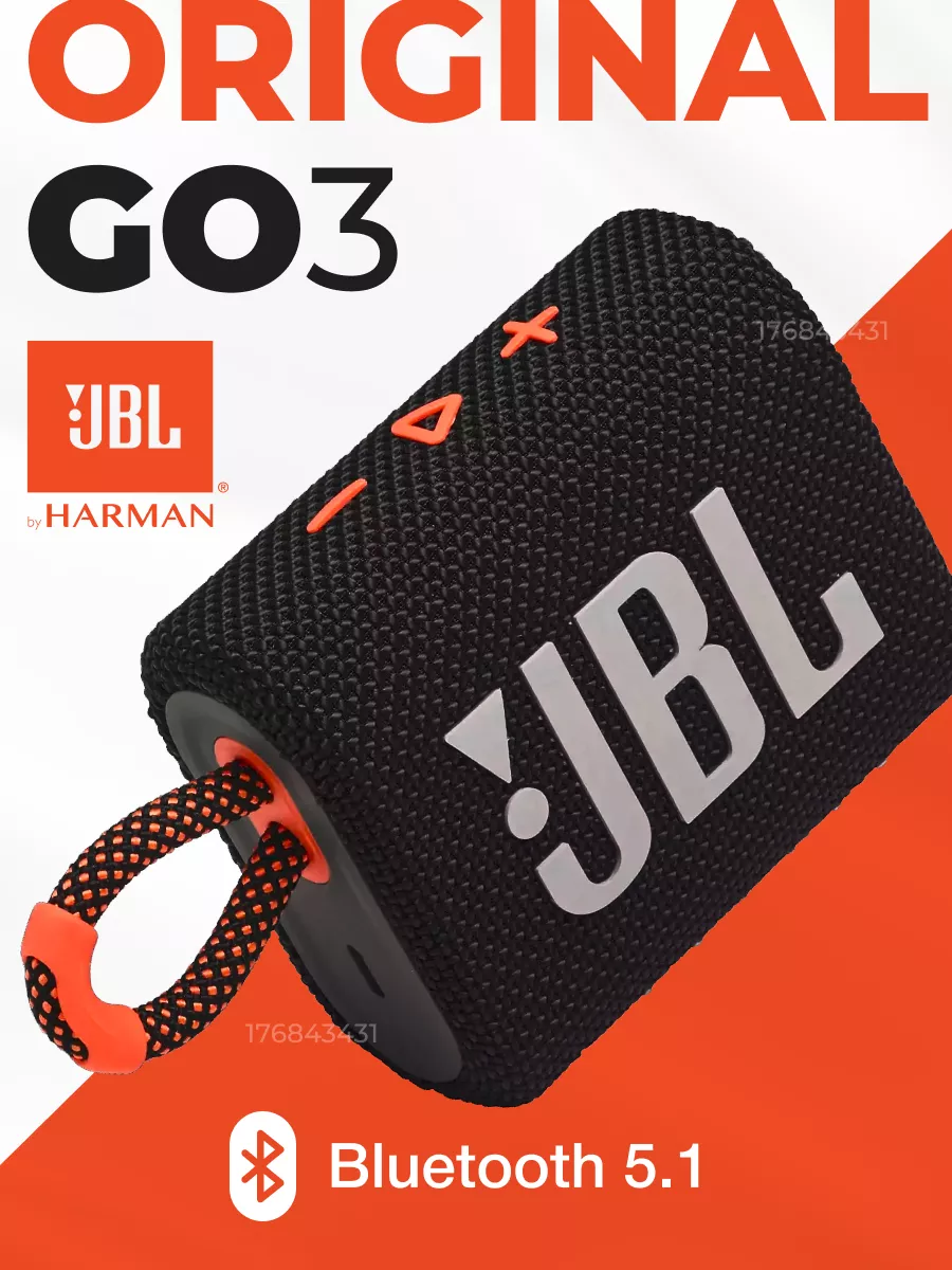 Колонка беспроводная GO 3 (Оригинал!!!) JBL купить по цене 4 078 ₽ в  интернет-магазине Wildberries | 176843431