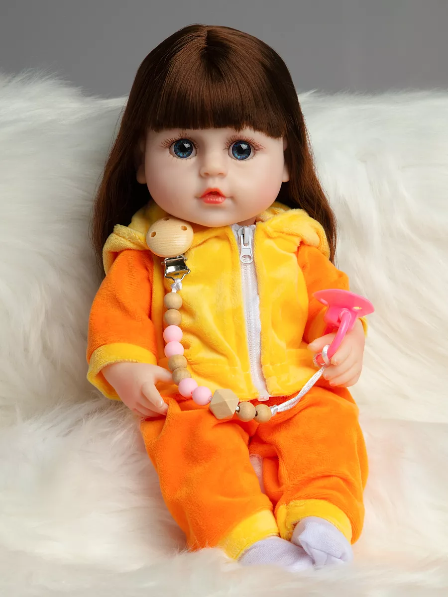 Кукла Reborn AD с аксессуарами 55 см