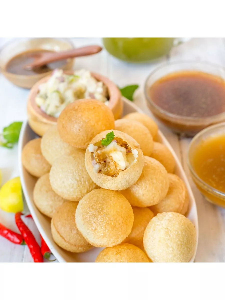 Шарики из теста Пани Пури (PANI PURI) с начинкой и соусом Bikano купить по  цене 0 сум в интернет-магазине Wildberries в Узбекистане | 176986205