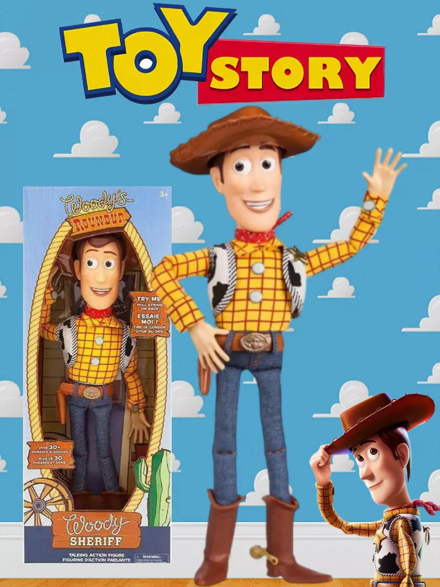 Говорящий ковбой Шериф Вуди История игрушек (Toy story) YAA купить по цене  1 938 ₽ в интернет-магазине Wildberries | 177469666